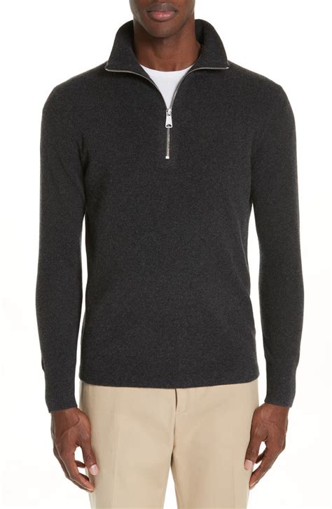 burberry hendon quarter zip cashmere sweater|Burberry Men's EKD Cashmere Sweater .